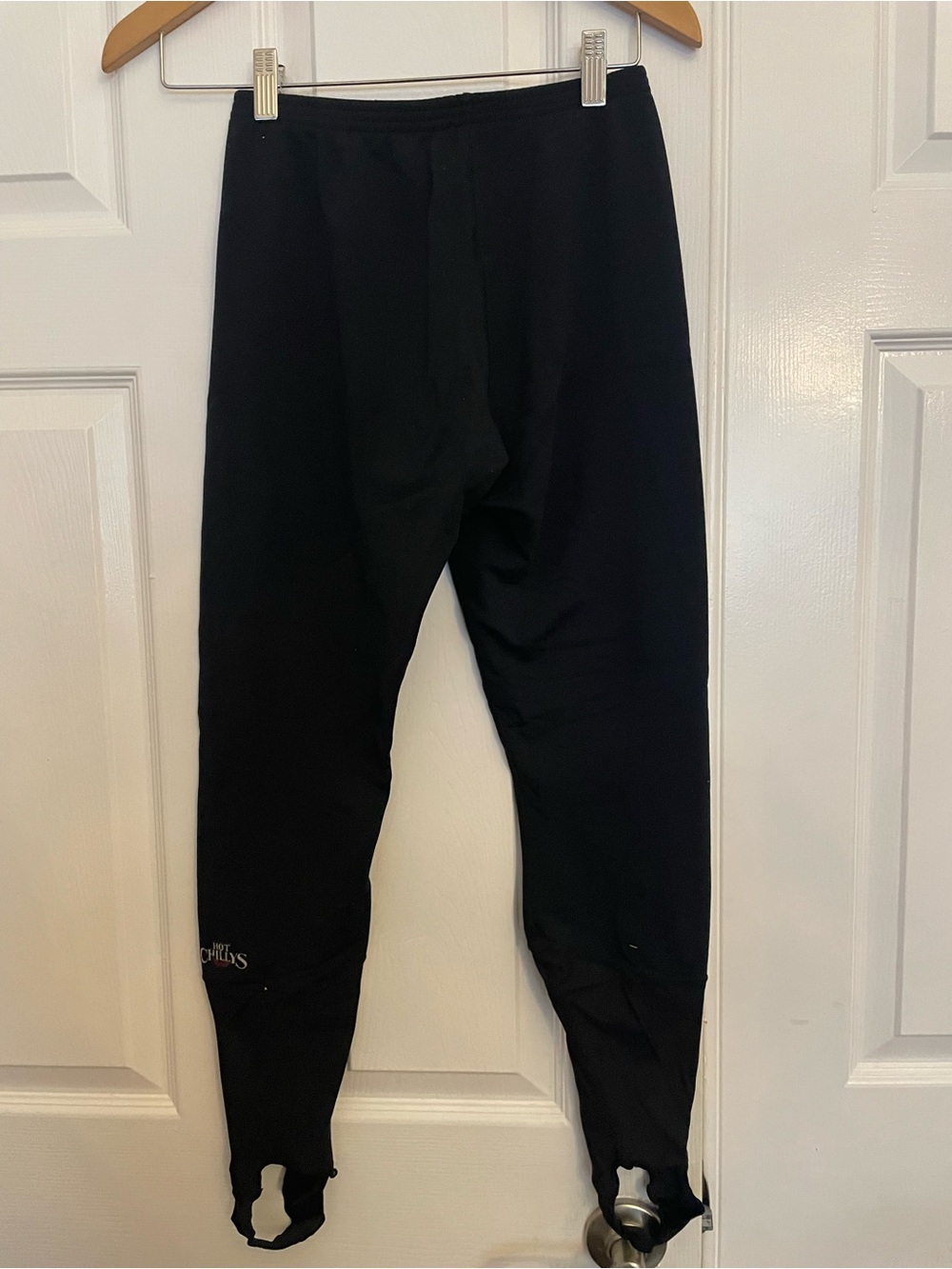 Men's Hot Chillys Black Stirrup ski leggings